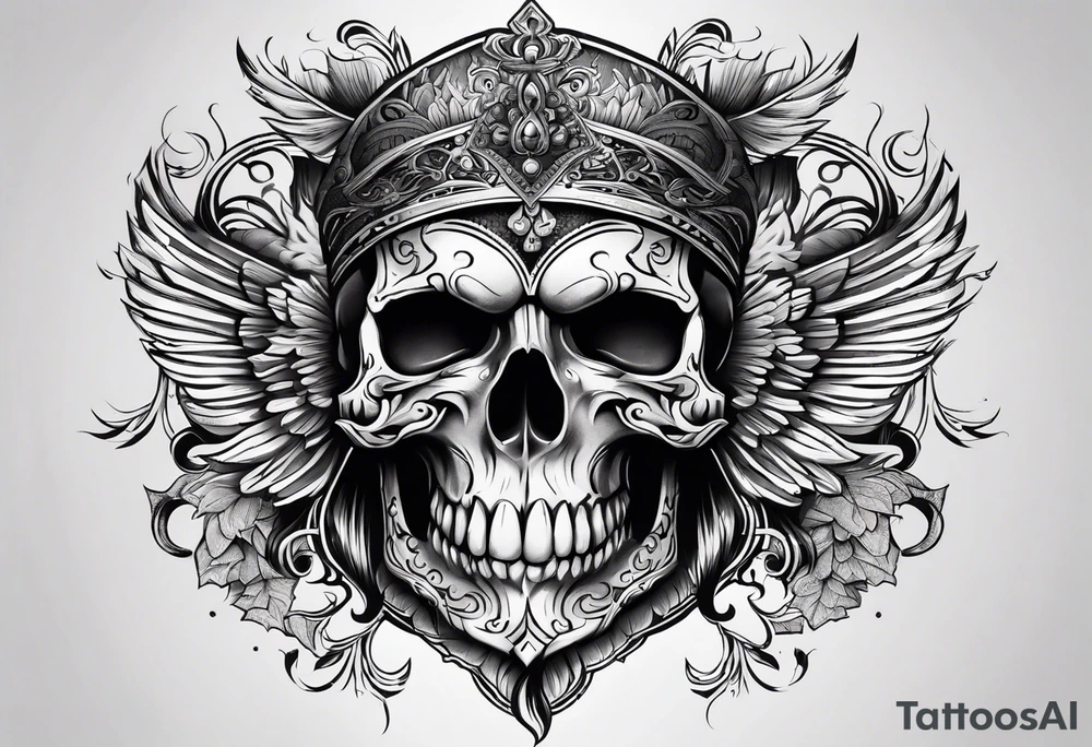 Skull tattoo idea