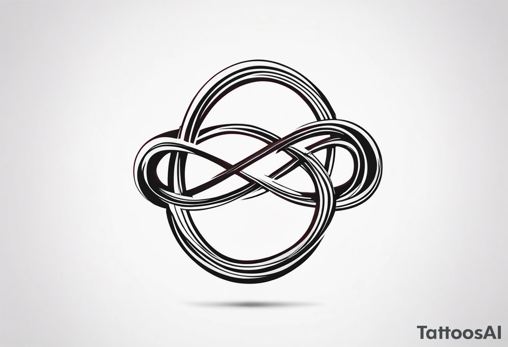 The phrase TB5 inside double infinity symbol tattoo idea The phrase TB5 inside double infinity symbol tattoo idea