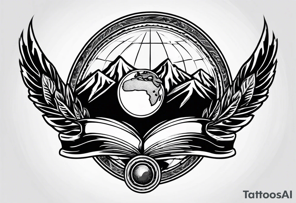 the world is yours log tattoo idea