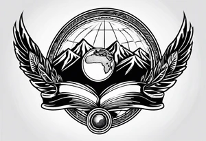 the world is yours log tattoo idea