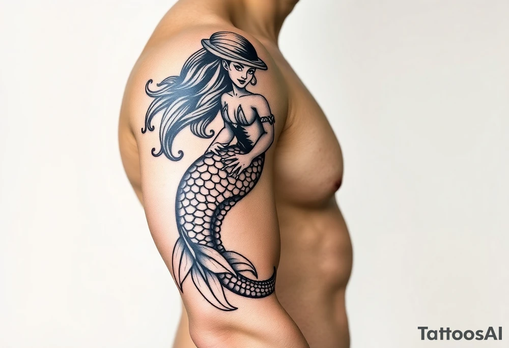 mermaid tattoo idea