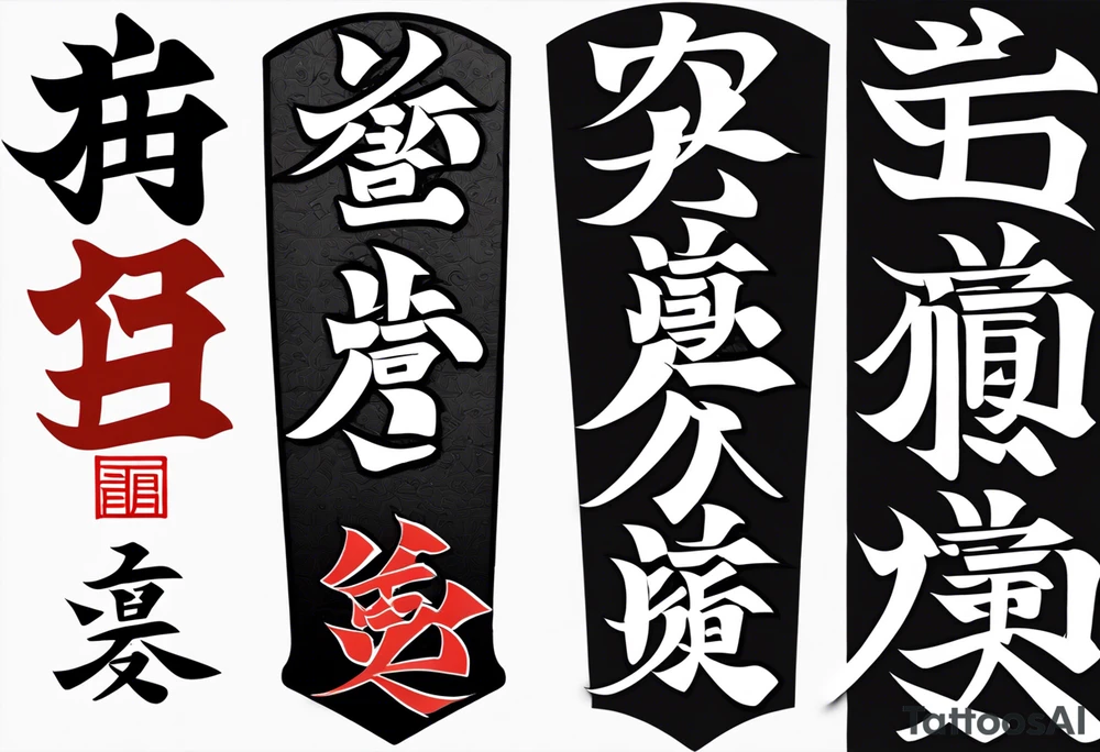 Center of the inner part of the forearm

The word "Bushido" in Japanese: This could be the central, written representation of the word "武士道" (Bushido) stylized in a traditional calligraphic font. This would visually symbolize the foundation of your tattoo and your beliefs. tattoo idea