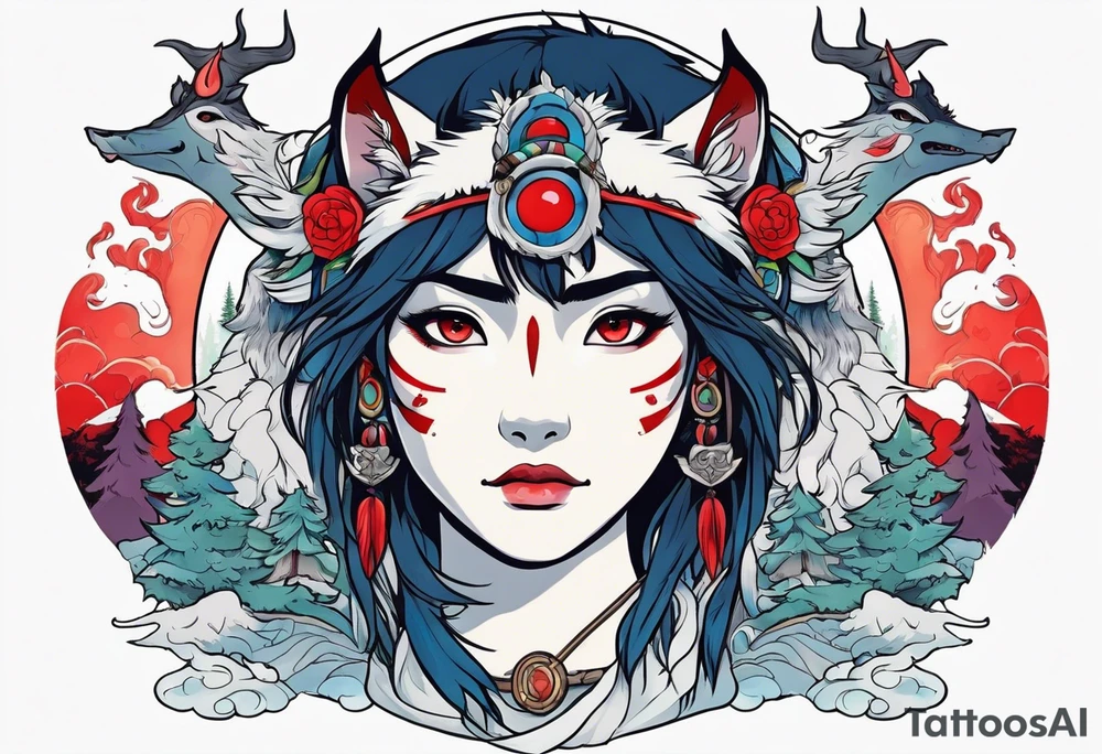 princess mononoke tattoo idea