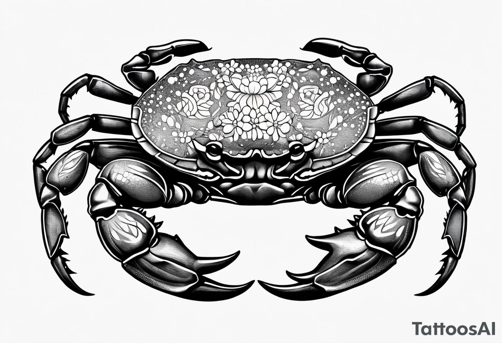 Crab con  69 nelle chele tattoo idea