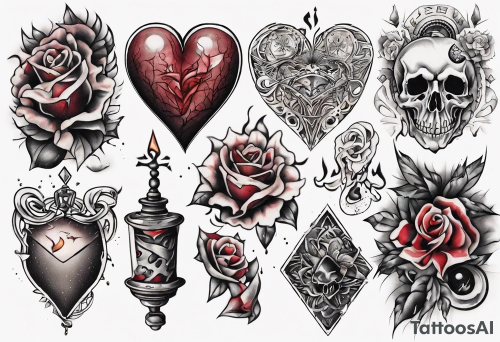a tattoo on his heart tattoo idea