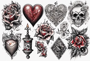 a tattoo on his heart tattoo idea