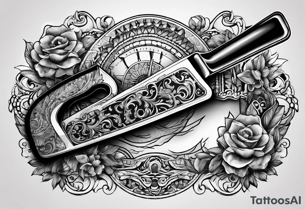 Hand saw tattoo idea