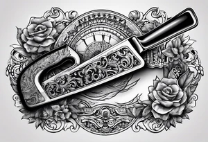 Hand saw tattoo idea