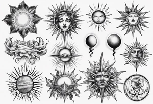 wassermann sonne tattoo idea