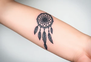 dreamcatcher with feathers for the memory of my grandma tattoo idea