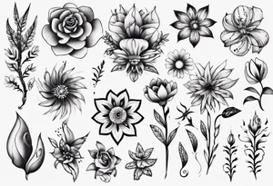Ukranian Flowers tattoo idea