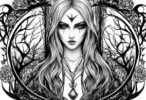 Slender man creepy tattoo idea