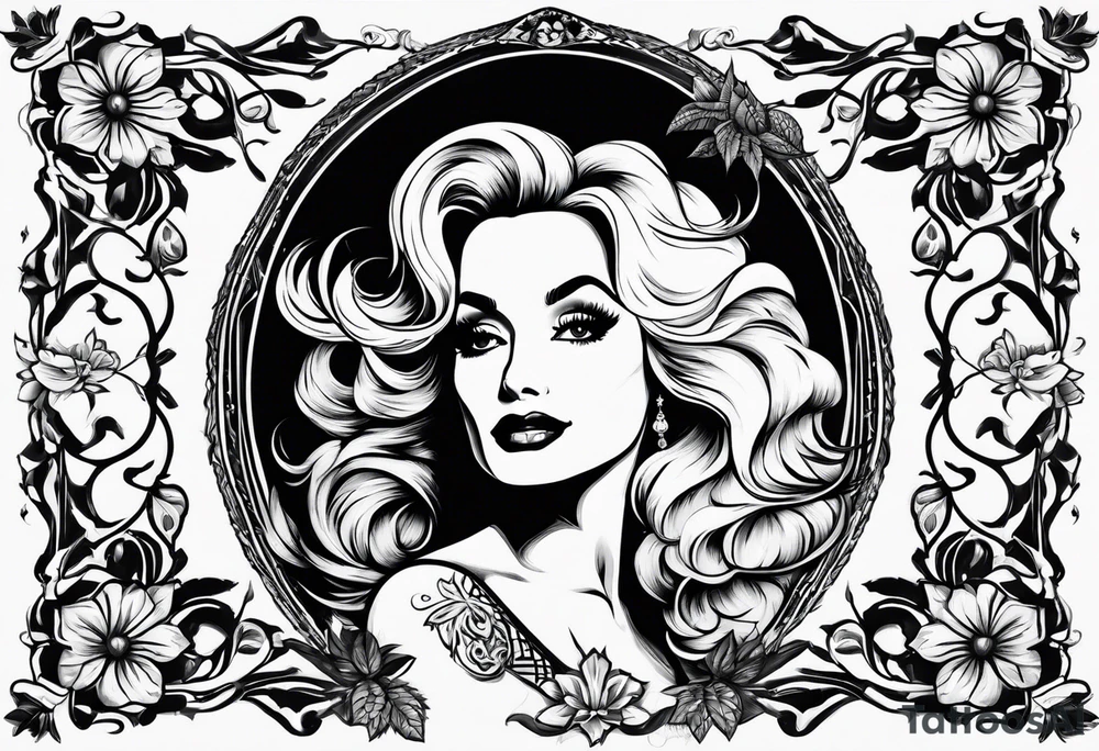 Dolly Parton and acorn tattoo idea