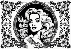 Dolly Parton and acorn tattoo idea