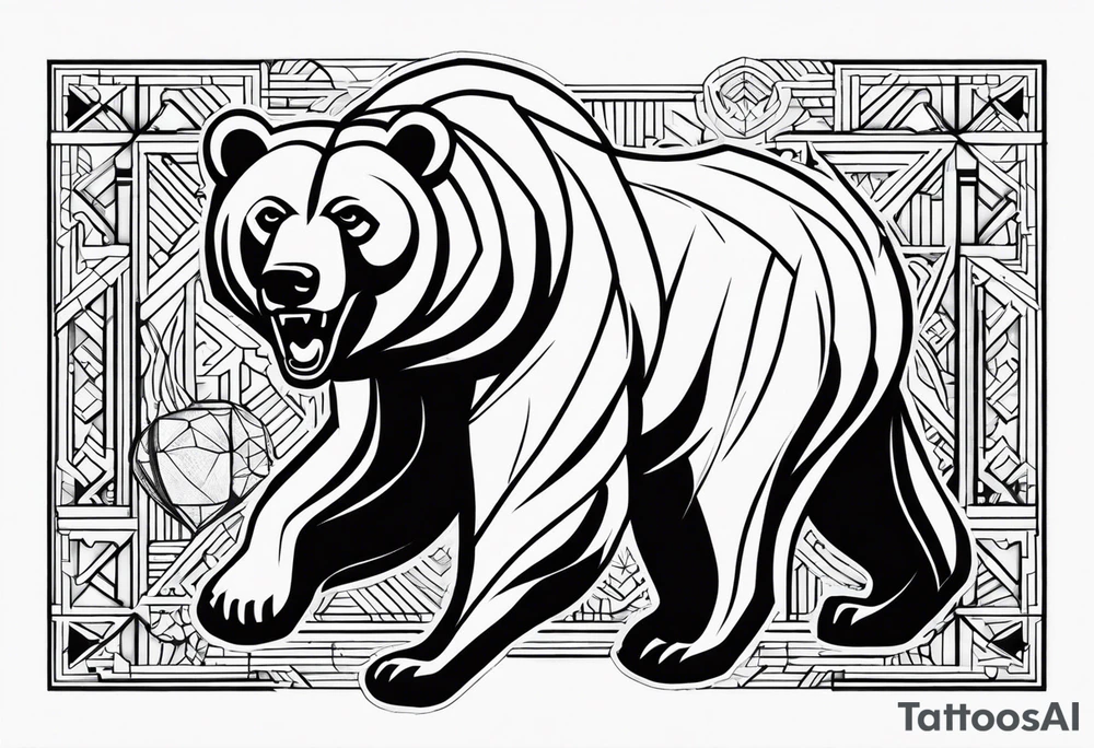 Small Chicago bears tattoo tattoo idea