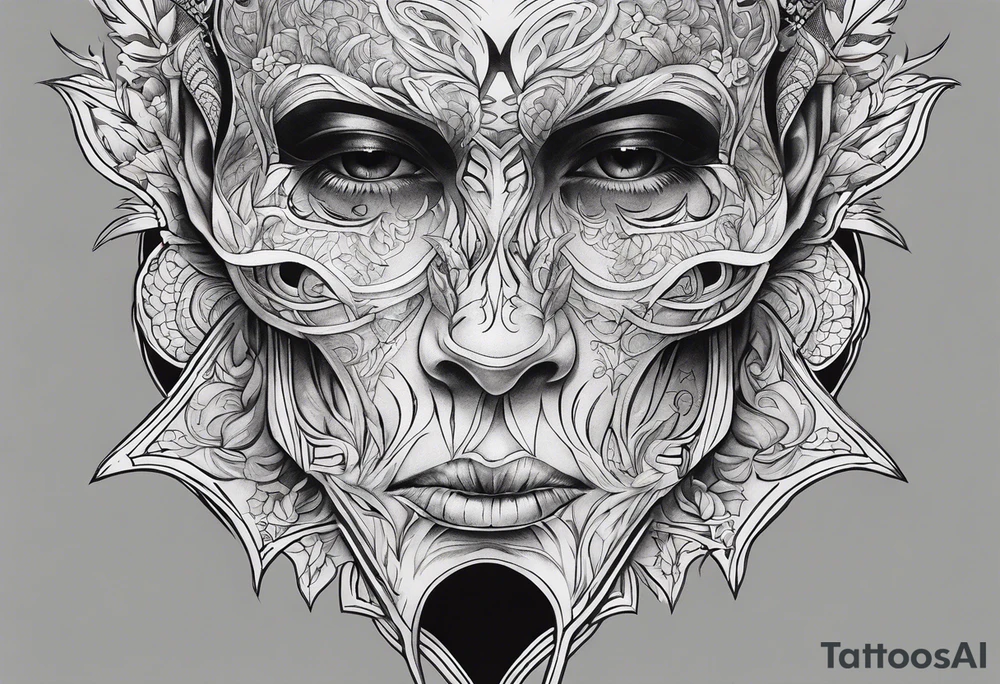 Sexy ghost tattoo idea
