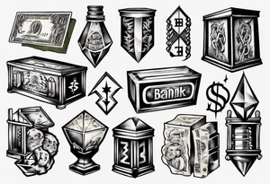 money in the bank tattoo idea