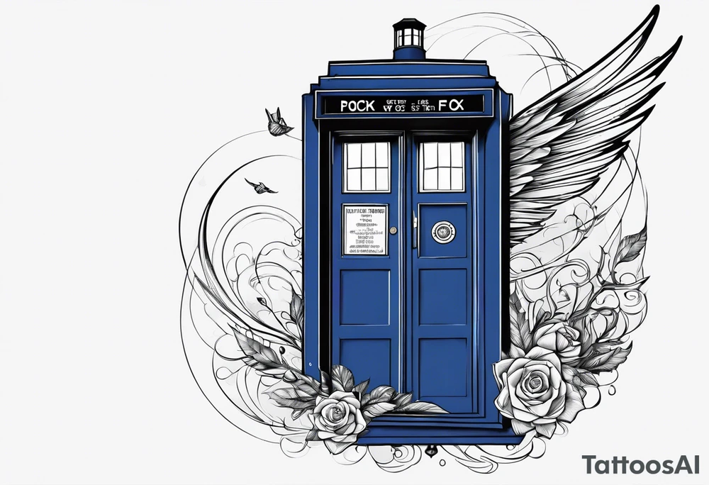 Tardis in flight tattoo idea