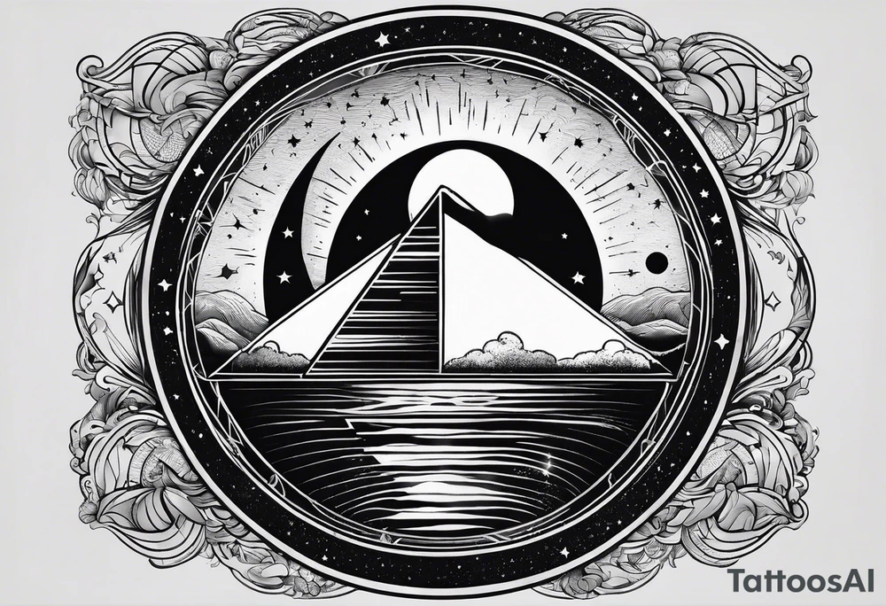 el dark side of the moon tattoo idea