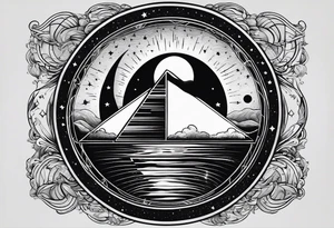 el dark side of the moon tattoo idea