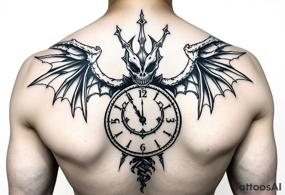 Shinigami with a clock tattoo idea