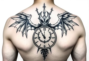 Shinigami with a clock tattoo idea