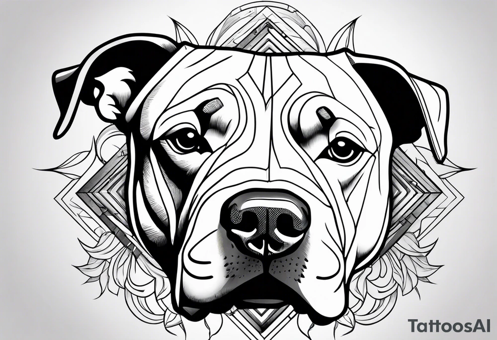 American bully tattoo idea