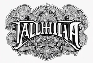 Valhalla gods tattoo idea
