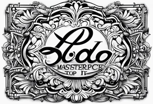 “I’d do it” written in cursive tattoo idea