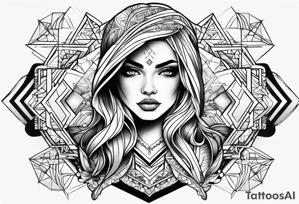 Girl power tattoo idea