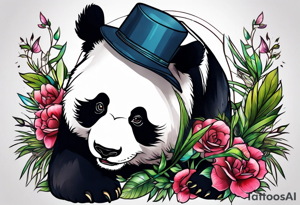 panda bear tattoo idea