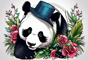 panda bear tattoo idea