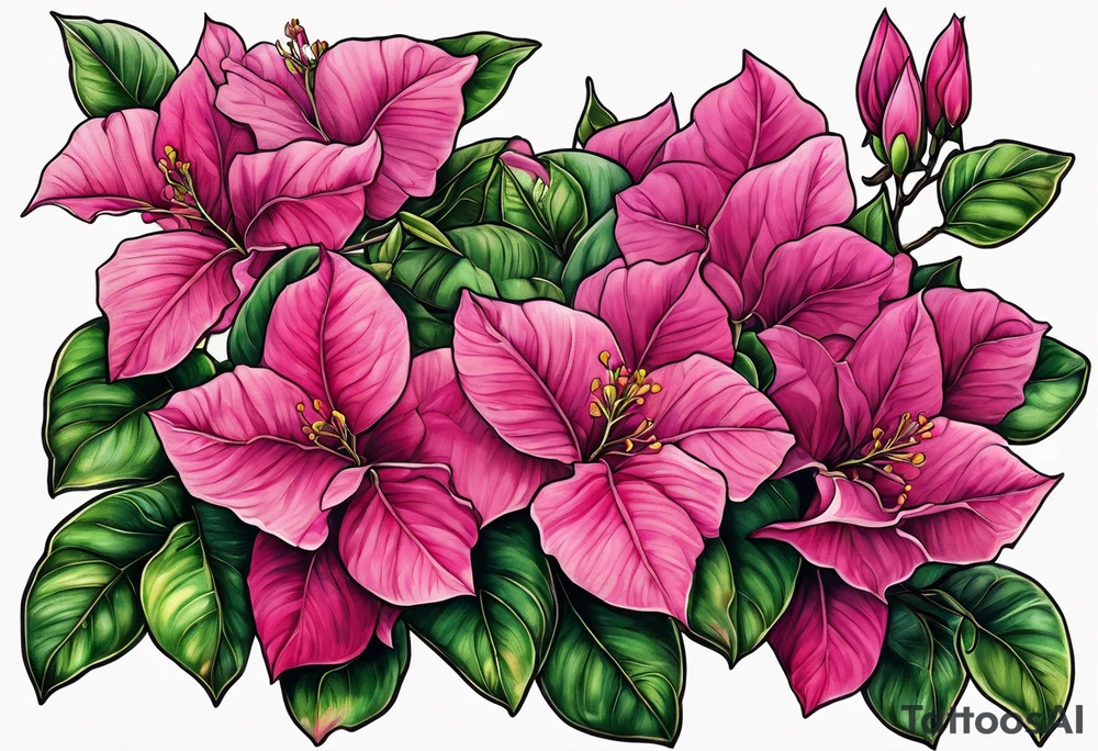 Bougainvillea Spectabilis tattoo idea