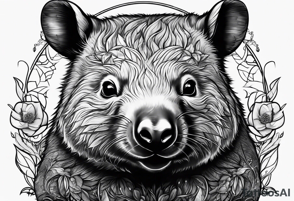 wombat tattoo idea