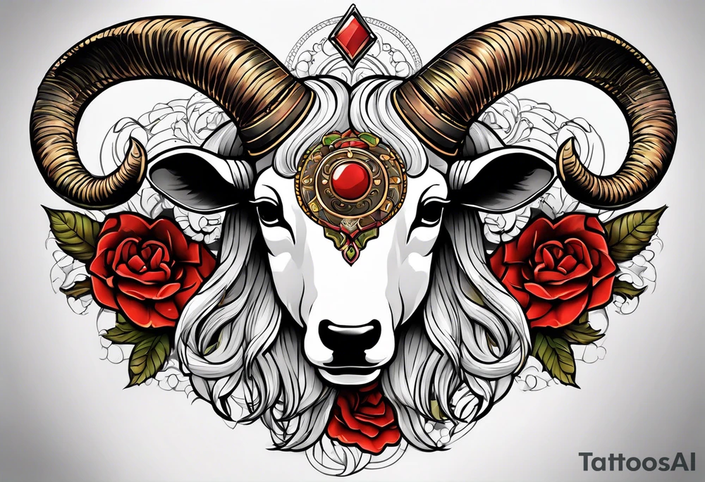 Zodiac aries tattoo idea