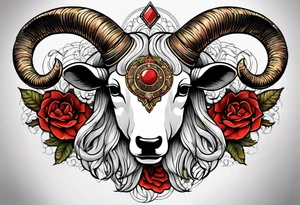 Zodiac aries tattoo idea