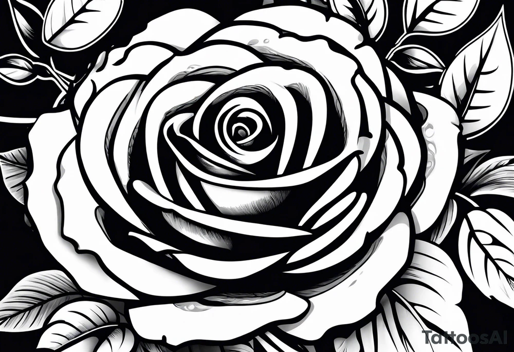 roses dates tattoo idea