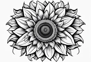 Sunflower infinity symbol tattoo idea