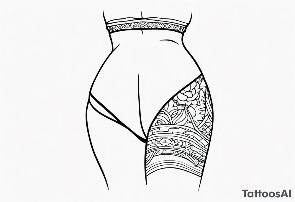 Big booty tattoo idea
