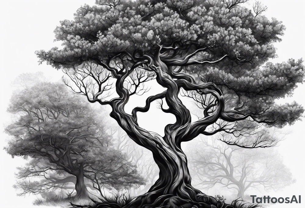 branches tree names dna tattoo idea