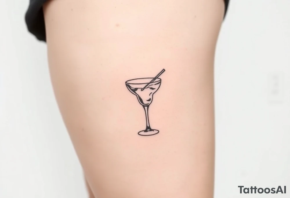 A small margarita tattoo from the song Bella by the red hot chilli peppers tattoo idea