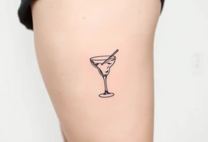 A small margarita tattoo from the song Bella by the red hot chilli peppers tattoo idea