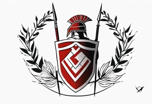 Ancient greek hoplite symbol tattoo tattoo idea