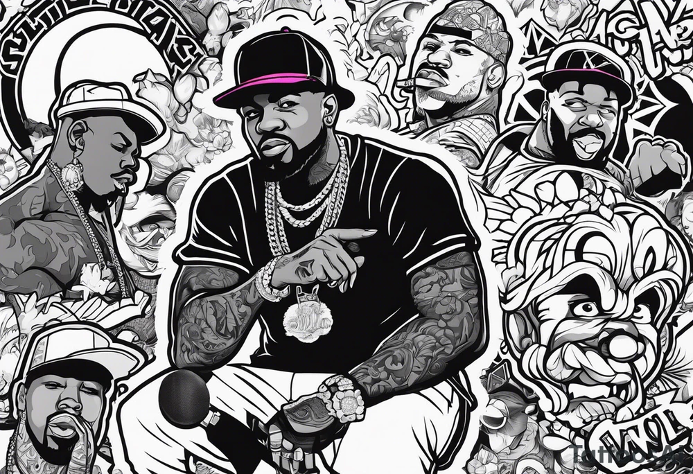 oldschool rappers tattoo idea