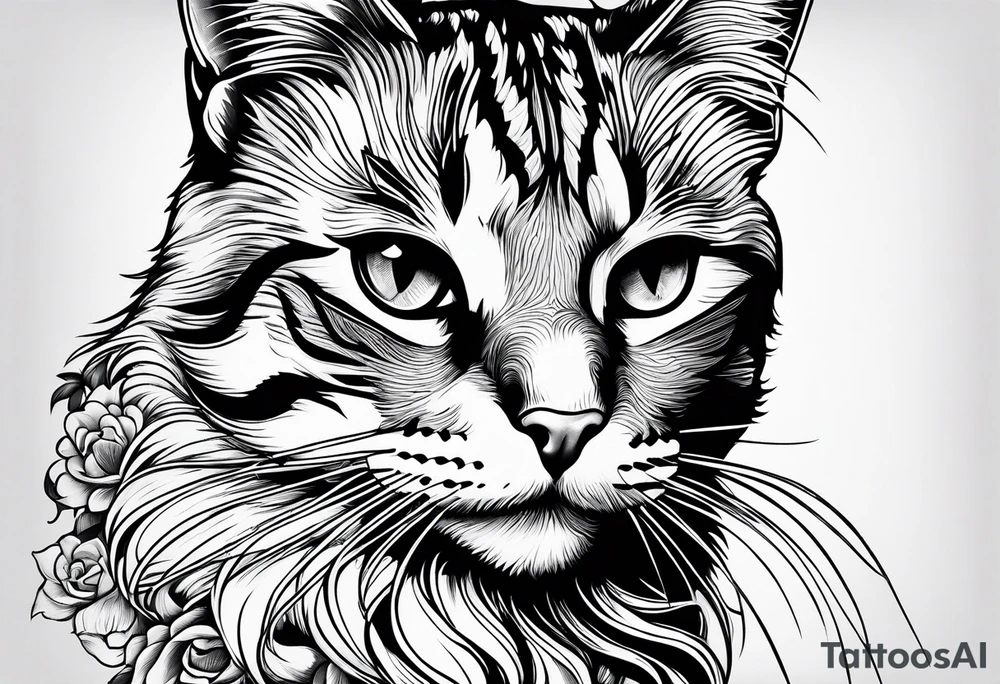 cat tattoo idea
