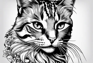 cat tattoo idea