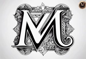 Letters m c a tattoo idea