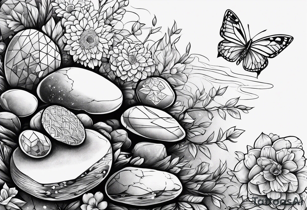 Wishing rocks tattoo idea