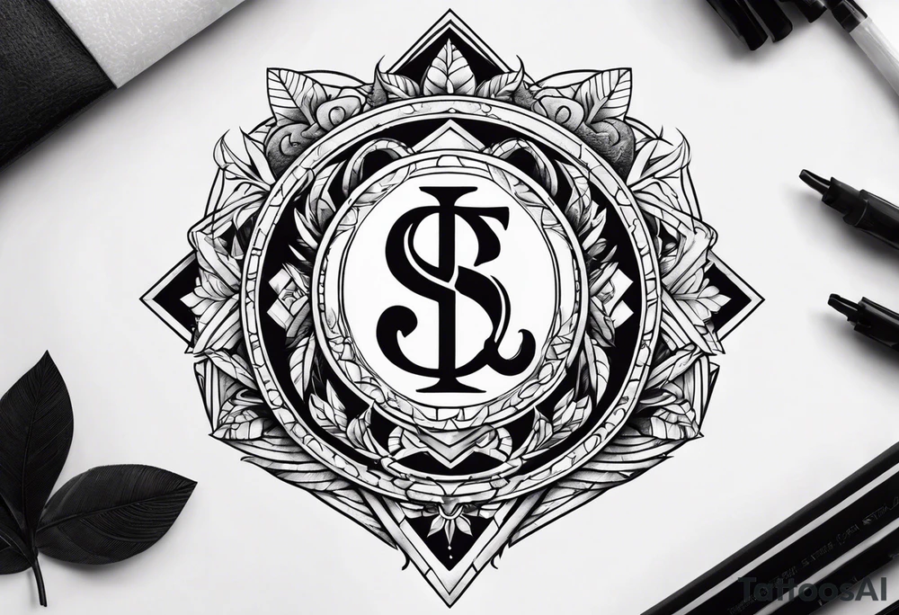 money and fire and love tattoo idea