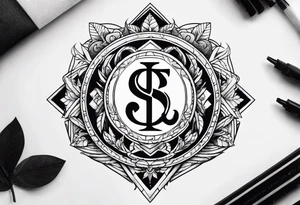 money and fire and love tattoo idea